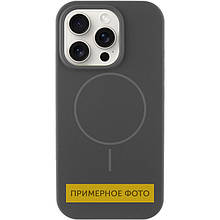 Чохол Silicone Case Full Protective (AA) NO LOGO with MagSafe для Apple iPhone 14 Plus (6.7") Сірий / Dark Gray