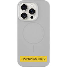 Чохол Silicone Case Full Protective (AA) NO LOGO with MagSafe для Apple iPhone 11 (6.1") Сірий / Light Grey