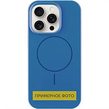 Чохол Silicone Case Full Protective (AA) NO LOGO with MagSafe для Apple iPhone 11 (6.1") Синій / Denim Blue