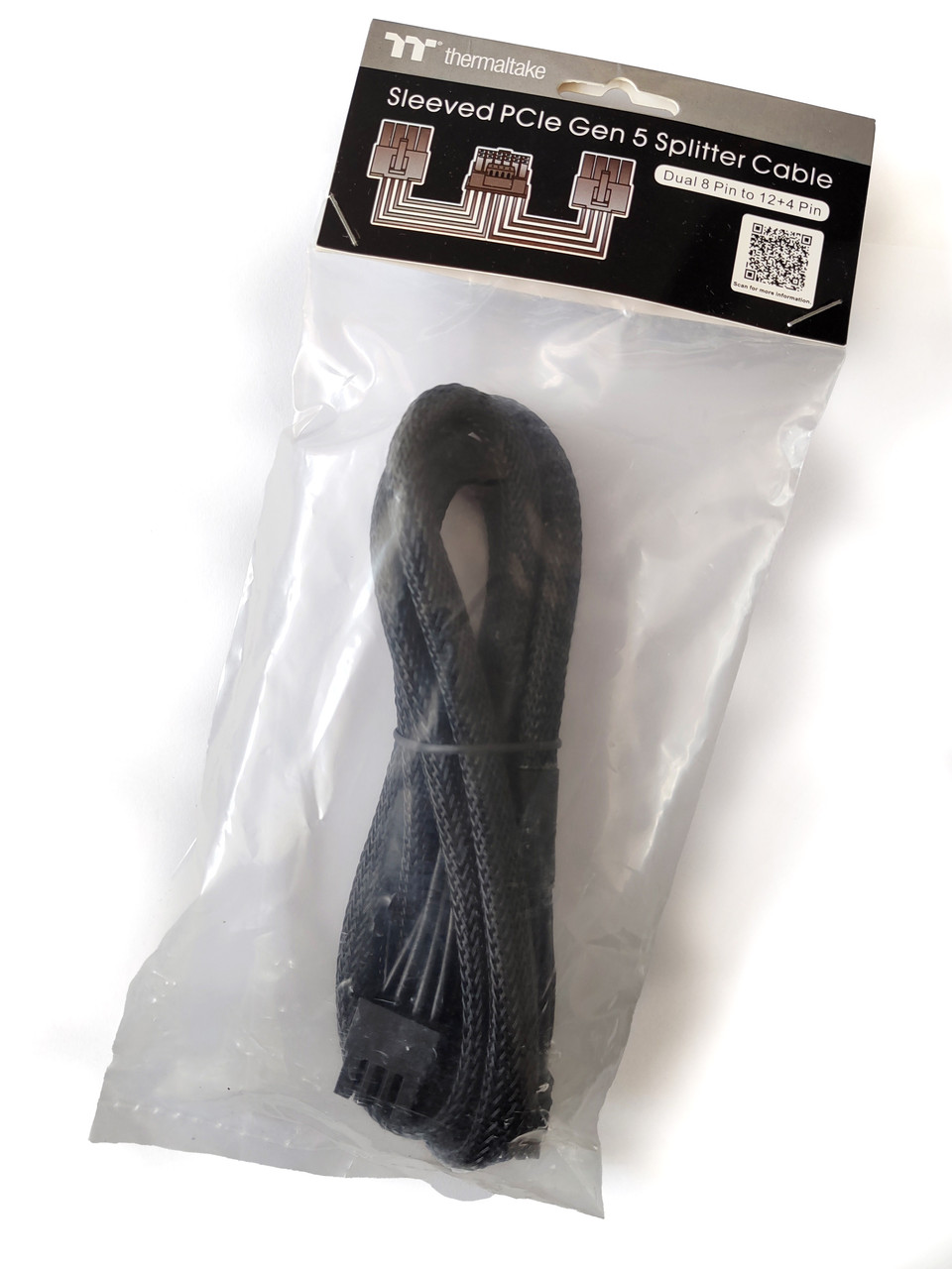 Thermaltake Sleeved PCIe 12VHPWR Adapter Cable (AC-063-CN1NAN-A1)