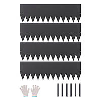 Набір газонних бордюрів VEVOR 4 бордюри металеві 1016х304,8х1,5мм 323435