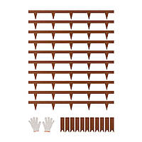 Набір газонних бордюрів VEVOR 10 металевих бордюрів 1016х114,3х1,5 мм 323438