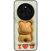 TPU+PC чохол Prisma Fluffie для Xiaomi Redmi 14C / Poco C75 Bear, фото 2