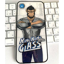 Захисне 2.5D скло King Kong HD для Apple iPhone 14 Pro / 15 / 16 (6.1") Чорний, фото 4