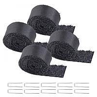 VEVOR 4x гумова мульча в рулоні, килимок для боротьби з бур'янами, тканина для боротьби з бур'янами, садовий