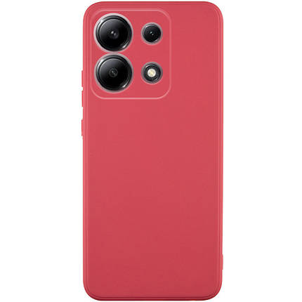 Силіконовий чохол Candy Full Camera для Xiaomi Redmi Note 13 Pro 4G / Poco M6 Pro 4G / Note 14S Червоний / Camellia, фото 1