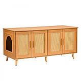 VEVOR котячий туалет кошачий лоток тумба тумба котяча 1,19х0,5х0,55м колір дерева 305704, фото 9