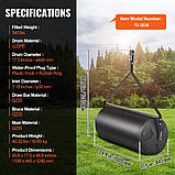 Коток для газону VEVOR 1240x1158x445мм Ручний коток LLDPE та Q235 Садовий коток 181кг Польовий коток з 2, фото 7