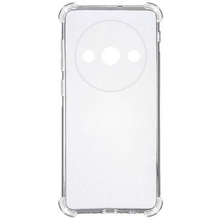 TPU чохол GETMAN Ease logo посилені кути Full Camera для Xiaomi Redmi A3 Безбарвний (прозорий), фото 1