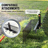 VEVOR Attachments Ландшафтні граблі 183 см. Граблі-скарифікатори газону з 32 зубцями 305385, фото 4