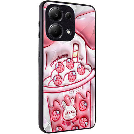 TPU+PC чохол Prisma Fluffie для Xiaomi Poco X6 / Note 13 Pro 5G Strawberry, фото 1