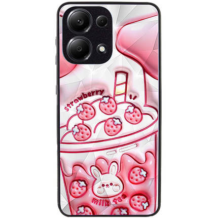 TPU+PC чохол Prisma Fluffie для Xiaomi Poco X6 / Note 13 Pro 5G Strawberry, фото 2