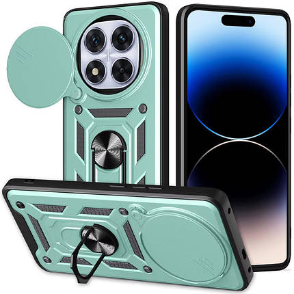 Ударостійкий чохол Camshield Serge Ring для Xiaomi Redmi Note 14 Pro+ Зелений, фото 1