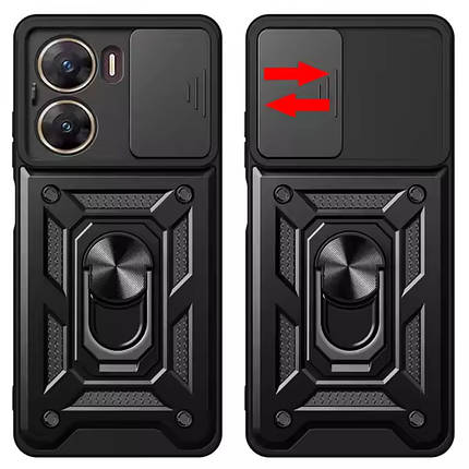 Ударостійкий чохол Camshield Serge Ring для Xiaomi Poco X7 Pro Чорний, фото 2