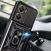 Ударостійкий чохол Camshield Serge Ring для Xiaomi Poco X7 Pro Чорний, фото 3