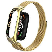 Ремінець Milanese Loop Design для Xiaomi Mi Band 7 Gold, фото 5