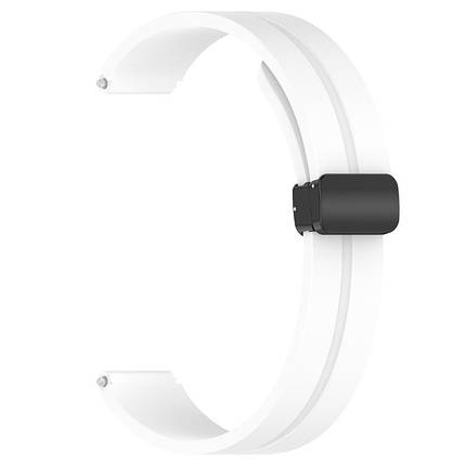 Ремінець Line Magnetic для Xiaomi Mi Band 9/8 Білий / White, фото 3