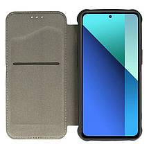 Шкіряний чохол-книжка GETMAN Razor (PU) для Xiaomi Redmi 13 4G / Poco M6 4G Black, фото 3