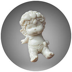 ЗД молд "Янголятко з вінком з Сердечок № 1