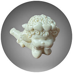 ЗД молд "Янголятко з вінком з Сердечок № 3