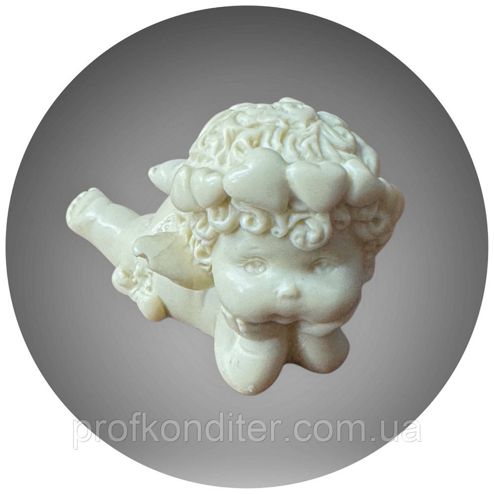 ЗД молд "Янголятко з вінком з Сердечок № 3, фото 1