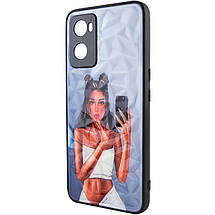 TPU+PC чохол Prisma Ladies для Oppo A57s / A77s Black in White, фото 3