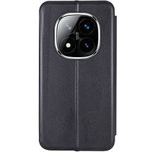 Шкіряний чохол-книжка Classy для Xiaomi Redmi Note 14 Pro 4G Чорний, фото 3