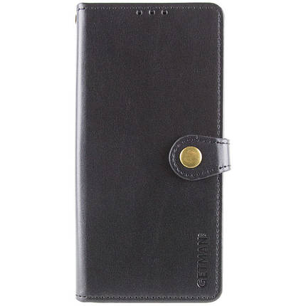 Шкіряний чохол-книжка GETMAN Gallant (PU) для Oppo A3 4G / A3x 4G/ A40m Чорний, фото 1