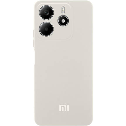 Чохол Silicone Cover Lakshmi Full Camera (AA) with logo для Xiaomi Redmi Note 14 4G (Int. version) Білий / White, фото 1