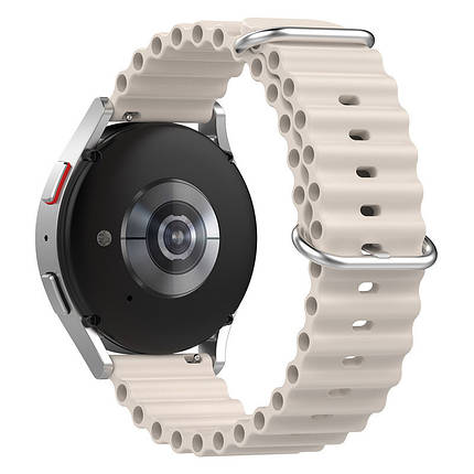 Ремінець Ocean Band для Smart Watch 22mm Бежевий / Antique White, фото 3