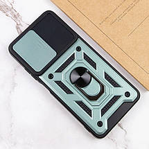 Ударостійкий чохол Camshield Serge Ring для Xiaomi Poco M7 Pro 5G Зелений, фото 4