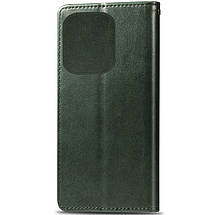 Шкіряний чохол-книжка GETMAN Gallant (PU) для TECNO Spark 10 Pro Зелений, фото 4