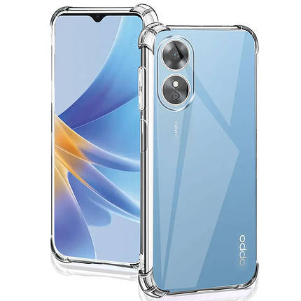 TPU чохол GETMAN Ease logo посилені кути Full Camera для Oppo A58 4G Безбарвний (прозорий), фото 1