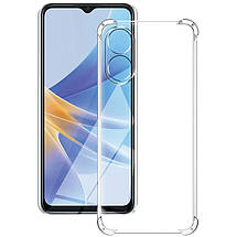 TPU чохол GETMAN Ease logo посилені кути Full Camera для Oppo A58 4G Безбарвний (прозорий), фото 2