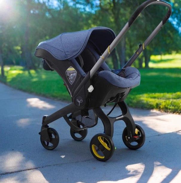 Детская складная коляска-автокресло 2в1 для девочки и мальчика Maraton S800 grey - фото 1 - id-p2619328769