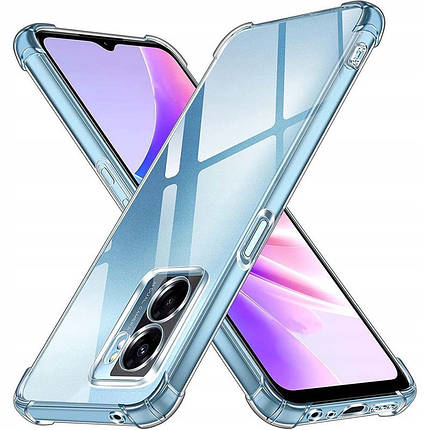 TPU чохол GETMAN Ease logo посилені кути Full Camera для Oppo A57s / A57 4G / A77s Безбарвний (прозорий), фото 1
