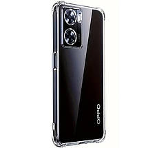 TPU чохол GETMAN Ease logo посилені кути Full Camera для Oppo A57s / A57 4G / A77s Безбарвний (прозорий), фото 4