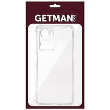 TPU чохол GETMAN Ease logo посилені кути Full Camera для Oppo A57s / A57 4G / A77s Безбарвний (прозорий), фото 5