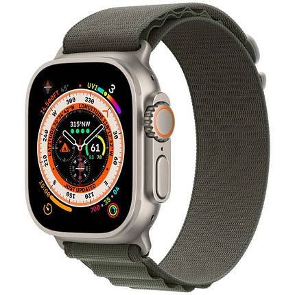 Ремінець Alpine Loop для Apple Watch 42(ser.1-3)/44/45/46/49mm (m/l) Зелений / Green, фото 1