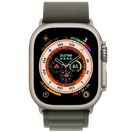 Ремінець Alpine Loop для Apple Watch 42(ser.1-3)/44/45/46/49mm (m/l) Зелений / Green, фото 3