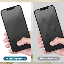 Захисне 2.5D скло Blueo Corning Gorilla Glass для Apple iPhone 14 Pro (6.1") Чорний, фото 5