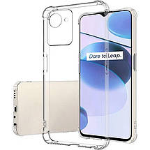 TPU чохол GETMAN Ease logo посилені кути Full Camera для Realme C30s Безбарвний (прозорий), фото 2
