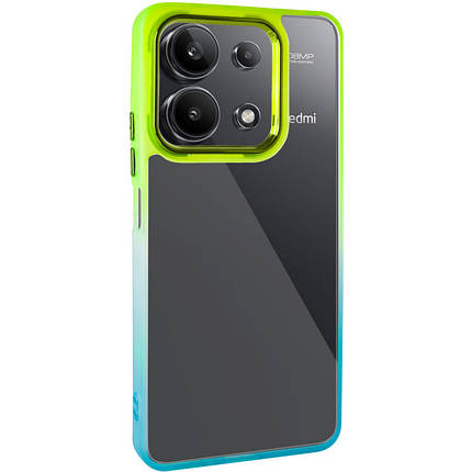 Чохол TPU+PC Fresh sip series для Xiaomi Redmi Note 13 4G Бірюзовий / Лимонний, фото 1