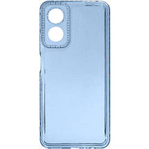 Чохол TPU Starfall Clear для Oppo A17 Блакитний, фото 2
