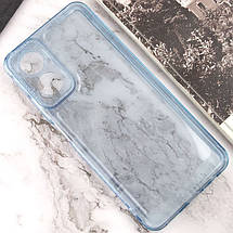 Чохол TPU Starfall Clear для Oppo A17 Блакитний, фото 4