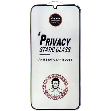 Захисне скло Privacy 5D (тех.пак) для Samsung Galaxy A06 Чорний, фото 3
