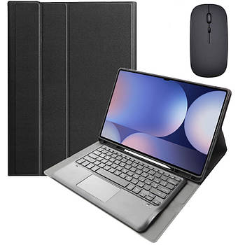 Чохол-клавіатура Smart Cover + Мишка для Samsung Galaxy Tab S10 Ultra 14.6" Ukr+Ru+En Black