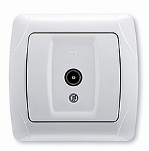 Розетка TV телевізійна кінцева VIKO Carmen (білого кольору)