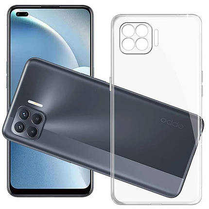 TPU чохол Epic Transparent 1,5mm Full Camera для Oppo F17 Pro Безбарвний (прозорий), фото 1