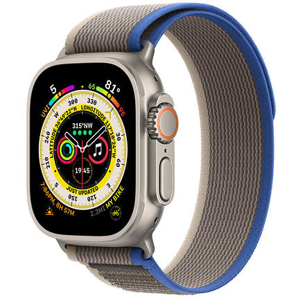 Ремінець Trail Loop для Apple Watch 42(ser.1-3)/44/45/46/49mm (m/l) Blue / Gray, фото 1